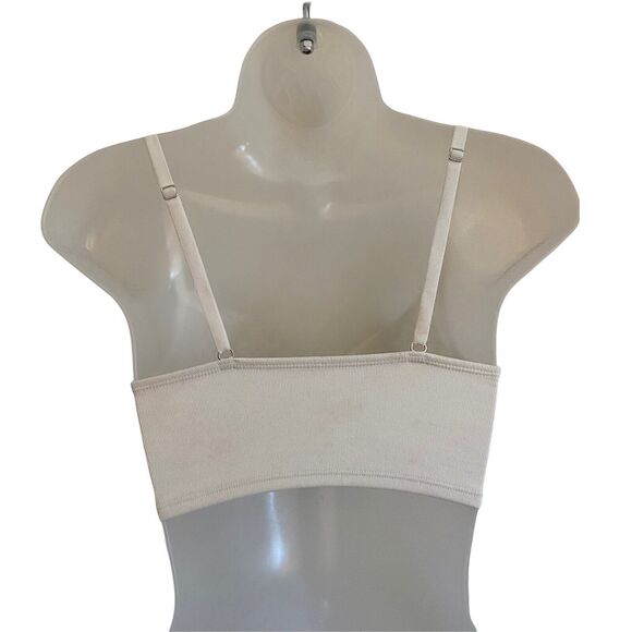 Free People XS Bralette Bianca Long Line Underwire Bra Ivory Lace Cups - Picture 5 of 10